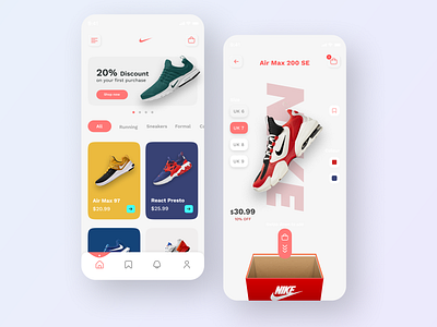 Nike App UI Design