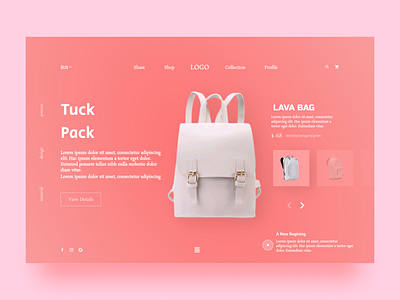 Bag Shopping Landing Page