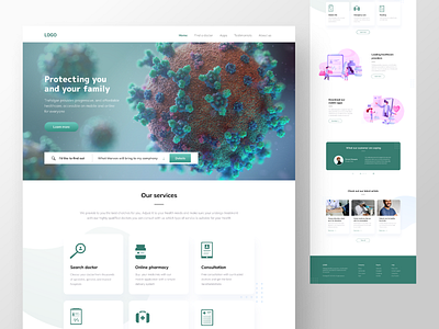 Healthcare Website UI Design