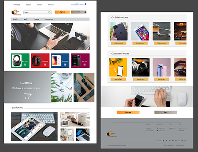Online Shop Website app branding design figma typography ui user experience user interface ux web