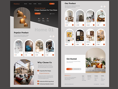 Furniture Website - Homepage