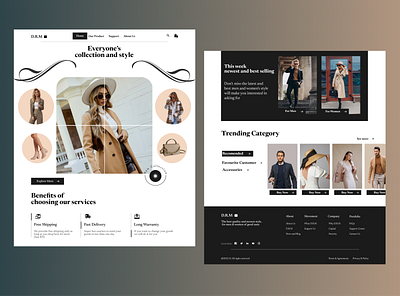 Clothing shop - website branding clothing shop delivery delivery goods design fashion figma mod shop shopping stylish men stylish women ui user experience user interface ux