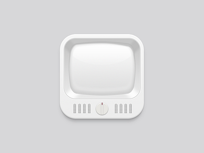 Old TV redesign icon tv