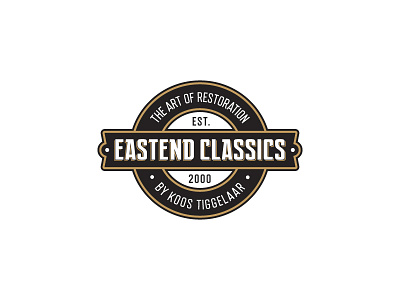 Eastend Classics art badge branding car classic design eastend identity logo restoration vintage