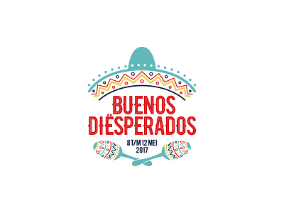 Buenos Diësperados brand branding buenos design desperados fiesta graphicdesign identity logo mexican party sombrero