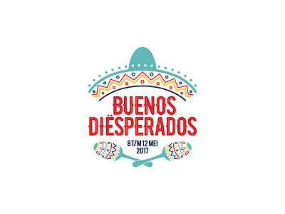 Buenos Diësperados brand branding buenos design desperados fiesta graphicdesign identity logo mexican party sombrero