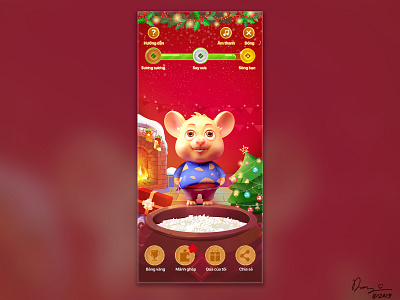 Noel theme Mobile game Interface