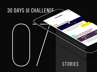 Day 07 - Blog/Stories UI article blog daily ui challenge experimental modern typography white