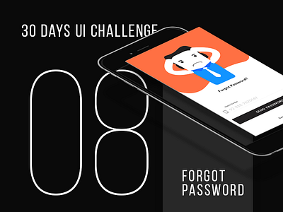 Day 08 - Forgot Password UI challenge daily ui forgot password minimal typography