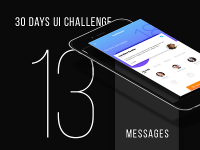 Day 13 - Messages Dashboard UI colors concept dashboard gradient messages practice ui trending ui ui challenge