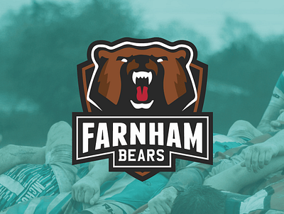 Farnham Bears animation brand branding emblem graphic design kit design logo rugby team logo