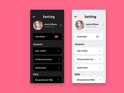 Daily UI 007-Setting