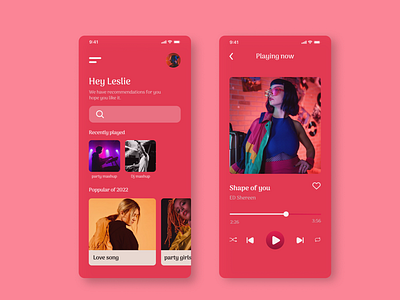 Daily UI 009-Music player 009 app design daily daily009 music player screen ux design web design web page