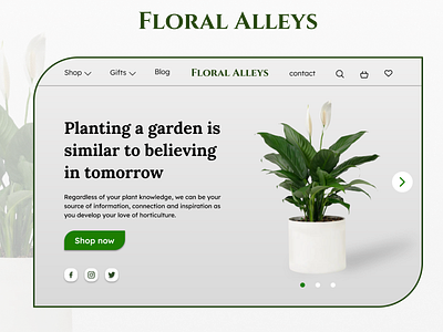 plant store web design plant shop plant store ux design web design web page website de