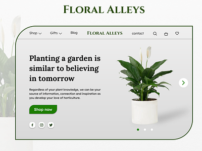 plant store web design