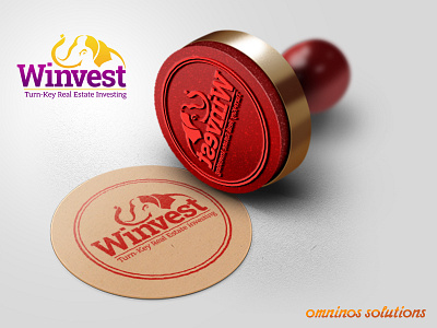 Winvest Real Estate App Logo Mockup