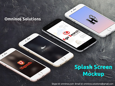 Splash Screen Packages available for freelance contact designer graphics invitation mobile ui ux