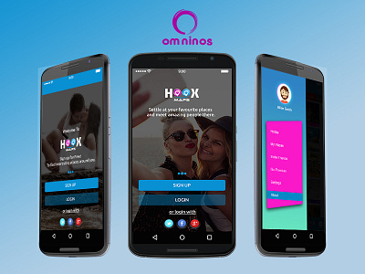 Hoox Social Dating Application dating app designs psd graphics designs social app psd uiux