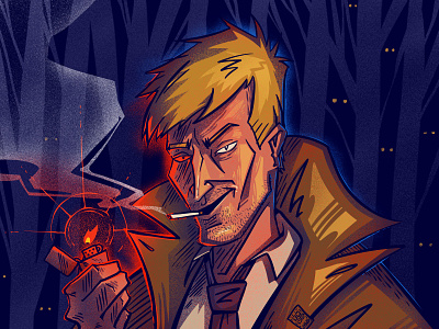 John Constantine art character dc dc comics dccomics digital digitalart hellblazer illustration illustration art