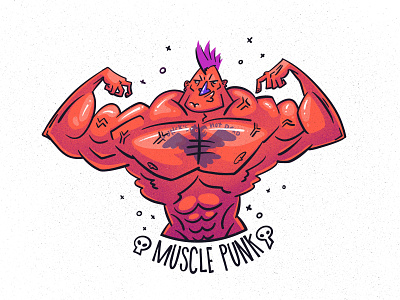 Muscul Punk art character digital digitalart illustration illustration art