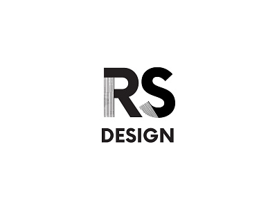 RS Logo bw design industrial interior logo type