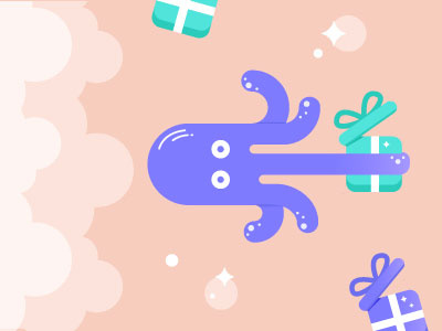 Octopus gifts giftshop graphic design illustration illustrator octopus vector