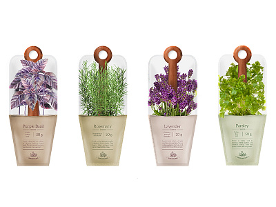 Packaging design: sachets with herbs