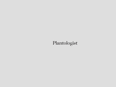 Logo design Plantologist