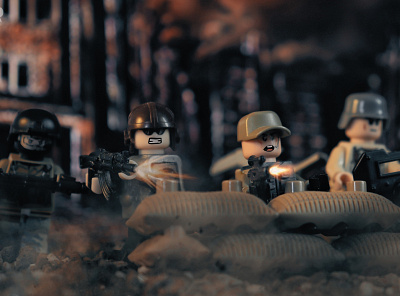 Lego world war lego photography art toy 3d