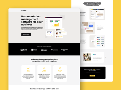 Emitrr - Landing Page Design branding graphic design ui