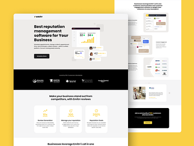 Emitrr - Landing Page Design