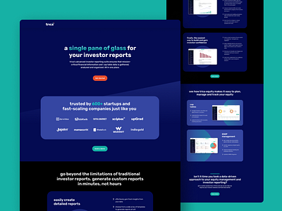 trica - Landing Page Design branding graphic design landing page landing page design