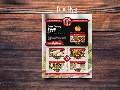 Food Flyer Design branding brochure business flyer corporate flyer design flyer food flyer food flyer design graphic design halloween flyer il illustration leaflet poster social media post