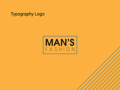 MAN'S FASHION- Typography Logo brand identity branding fashion logo flat logo logo design logotype luxury logo minimal logo minimalist logo modern logo typography logo