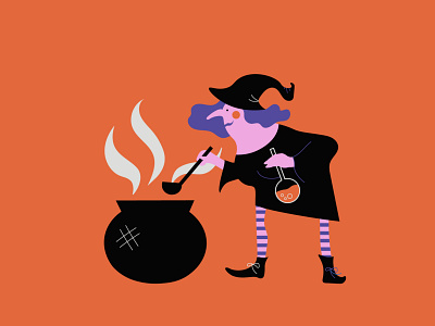 Halloween witch adobe illustrator characters graphic design halloween illustration vector