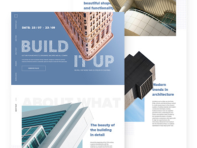 "Build it up" website clean design graphic ui ux web website