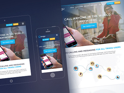 Tringu App app ios7 mobile responsive ui web website