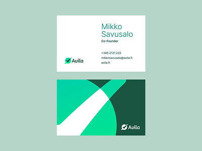 Avila - Business Cards brand design branding business cards logo logotype mark symbol typography