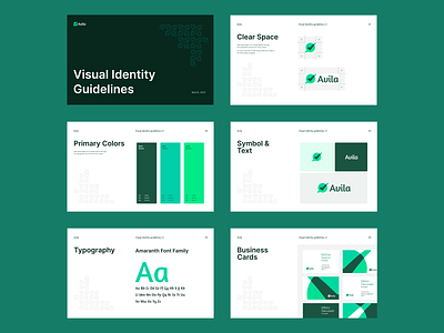 Avila - Brand Guidelines brand guideline branding clean colors guidelines logo minimal spacing specification typography