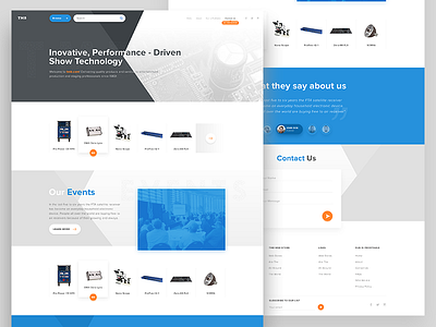 Home Page blue edgy fresh grid home page landing page modern ui user interface webdesign website