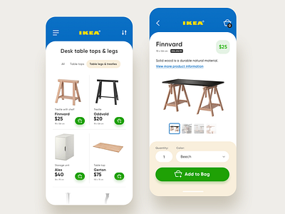 IKEA - Concept app concept ecommerce furniture ikea interaction retail shop ui ux