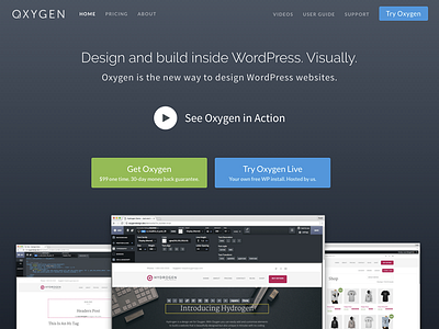 Oxygen's New Homepage design homepage page screenshots ui ux website