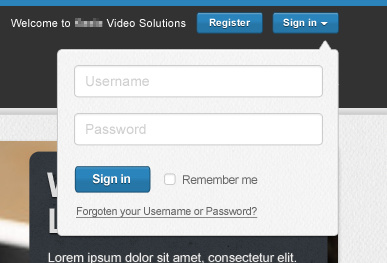 Sign In buttons log in sign in ui user interface website