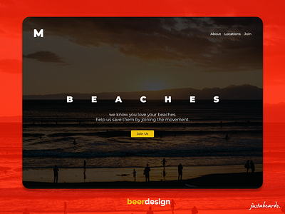 BEACHES | Concept Landing Page