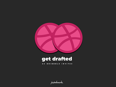 get drafted | 2x Dribbble invites giveaway