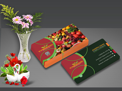 Fruits business card design BC64 stationery design