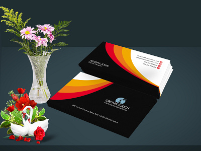 Modern business card design stationery design