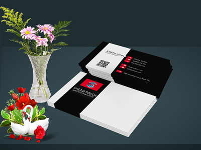 Modern elegant business card design stationery design