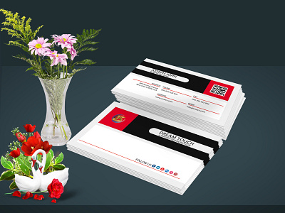 Modern elegant business card design stationery design