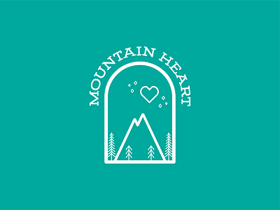 Mountain Heart Logo brand branding heart line art line logo logo logo branding logo design logos mountain mountain logo nature nature logo outdoor outdoor logo outdoors wild